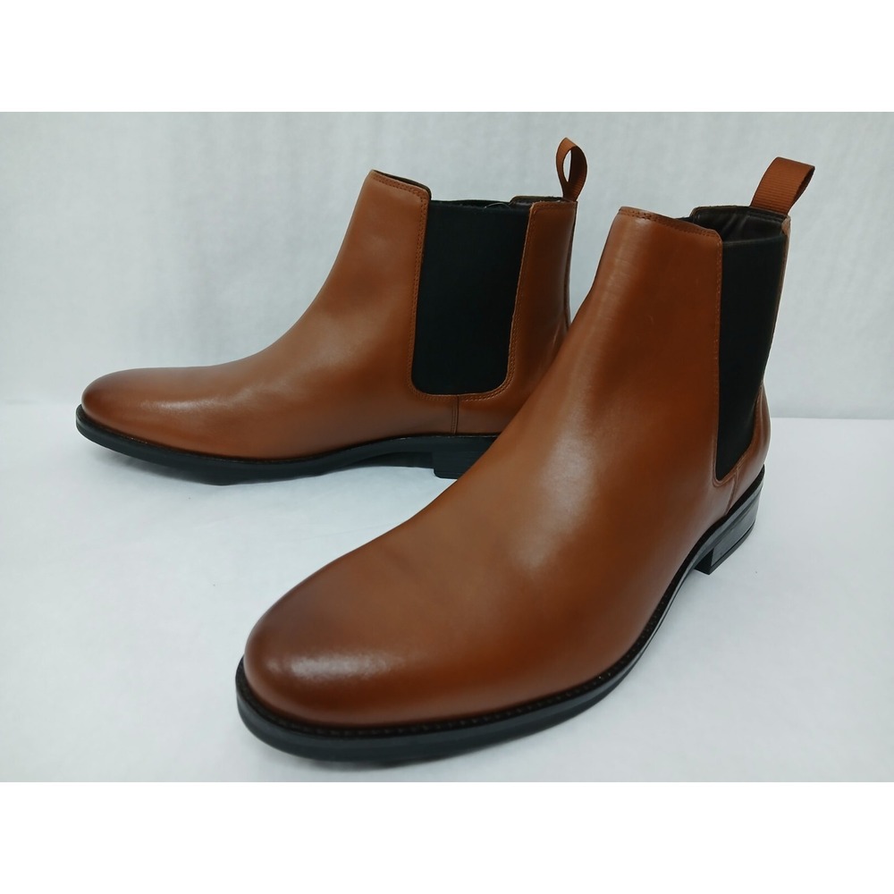 Cole Haan Men's Grand+ Dress Chelsea Leather Boots C37859 British Tan‎ Sz 12 - Picture 3 of 9
